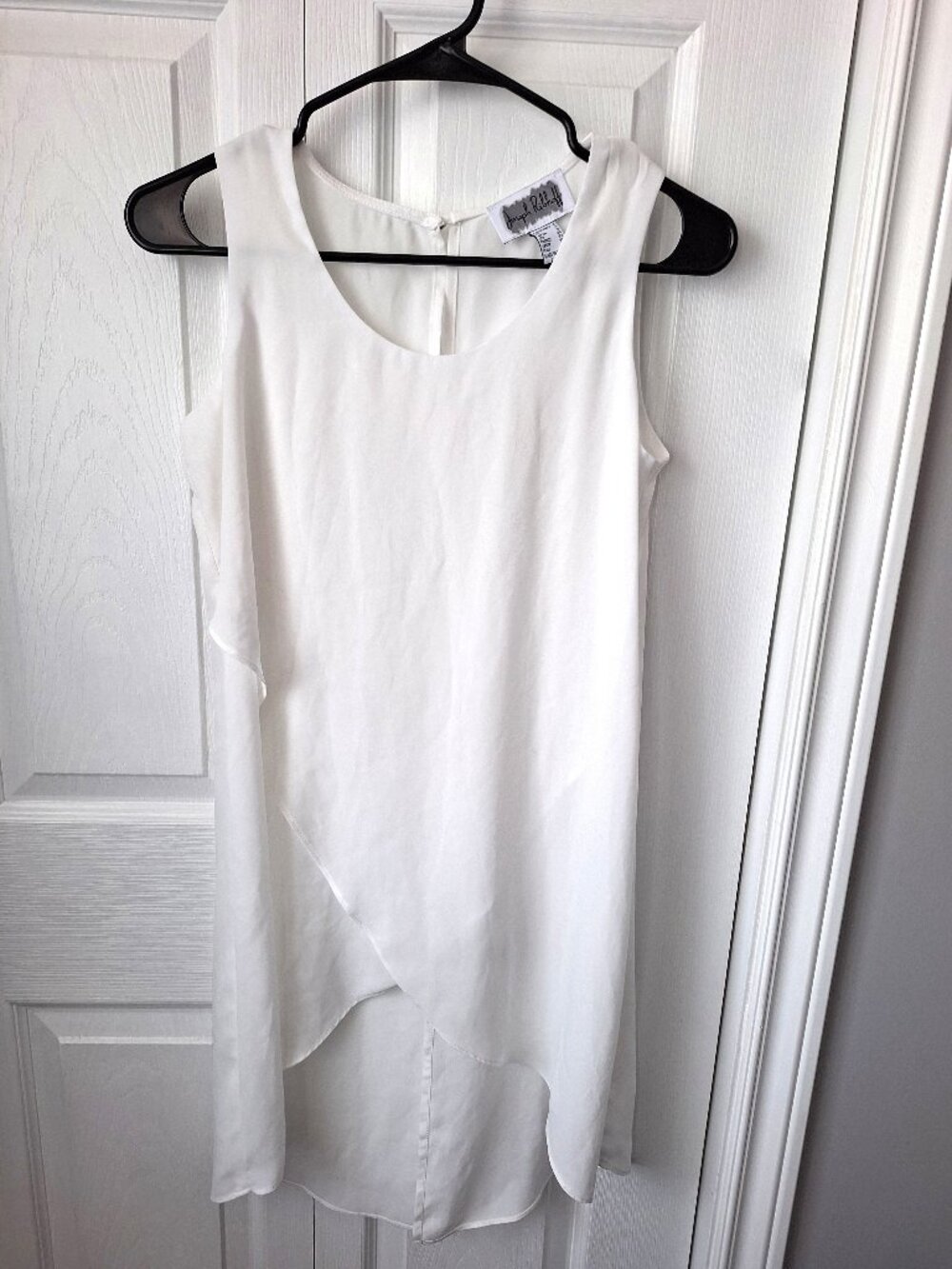 Joseph Ribkoff Long White Flowy Tunic Blouse